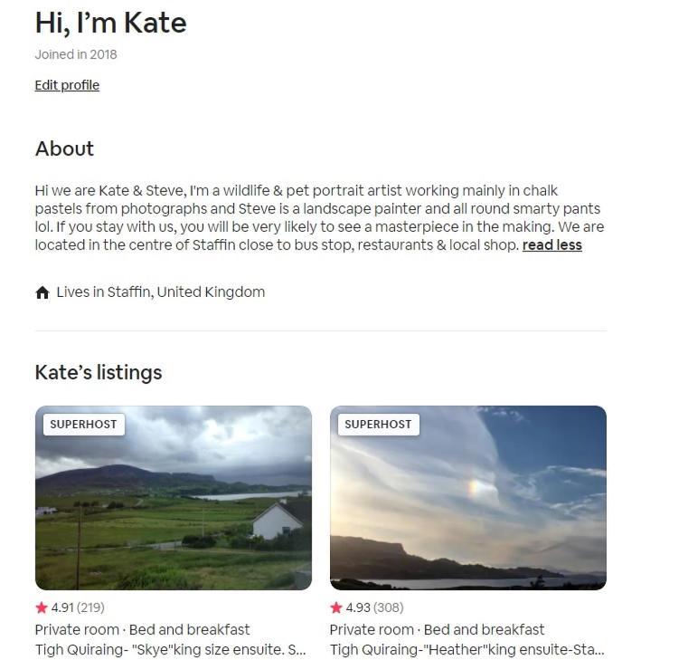 Tigh Quiraing- Heather Staffin Kültér fotó